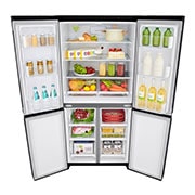 LG Kulkas Multi Door 594L gross /464L nett Ramping dengan Inverter Linear Compressor, ThinQ™ dengan WiFi, GC-B22FTQPL
