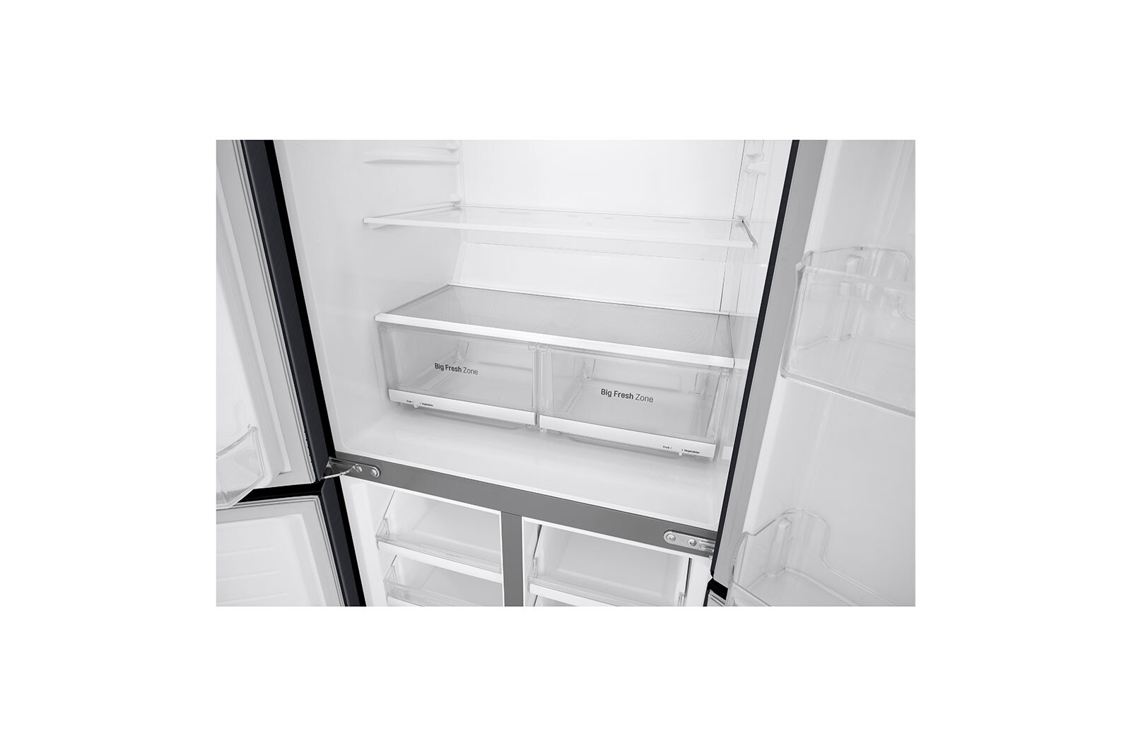 LG Kulkas Multi Door 594L gross /464L nett Ramping dengan Inverter Linear Compressor, ThinQ™ dengan WiFi, GC-B22FTQPL
