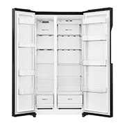 LG Kulkas Side by Side 679L gross /613L nett Inverter Linear Compressor dan Multi Air Flow - Hitam, GC-B247KQBK