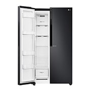 LG Kulkas Side by Side 679L gross /613L nett Inverter Linear Compressor dan Multi Air Flow - Hitam, GC-B247KQBK