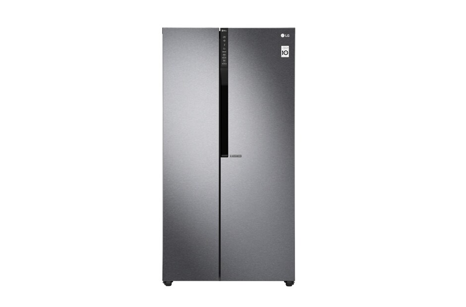 LG Kulkas Side by Side 679L gross / 613Lnett Inverter Linear Compressor dan Linear Cooling™ - Dark Graphite Steel, GC-B247KQDV