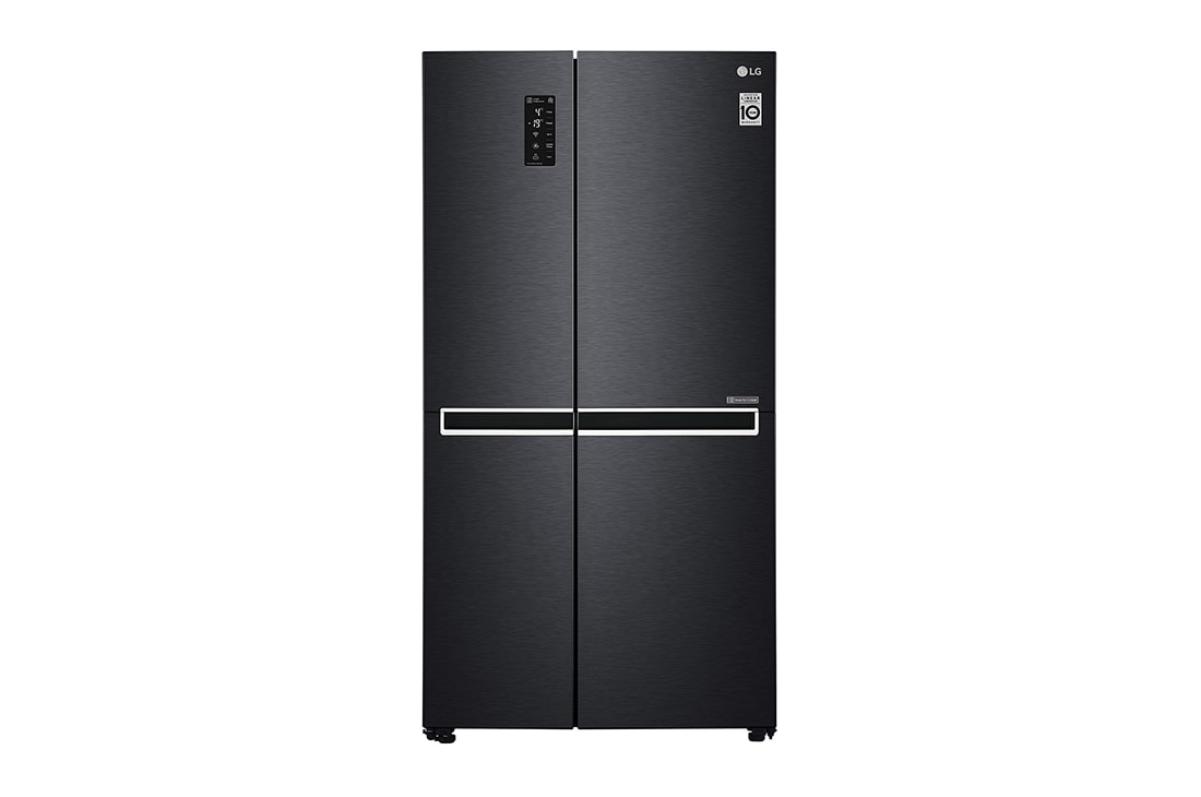 LG Kulkas Side by Side 687L gross / 626L nett Inverter Linear Compressor dan ThinQ™ dengan WiFi - Hitam Matte, GC-B247SQUV