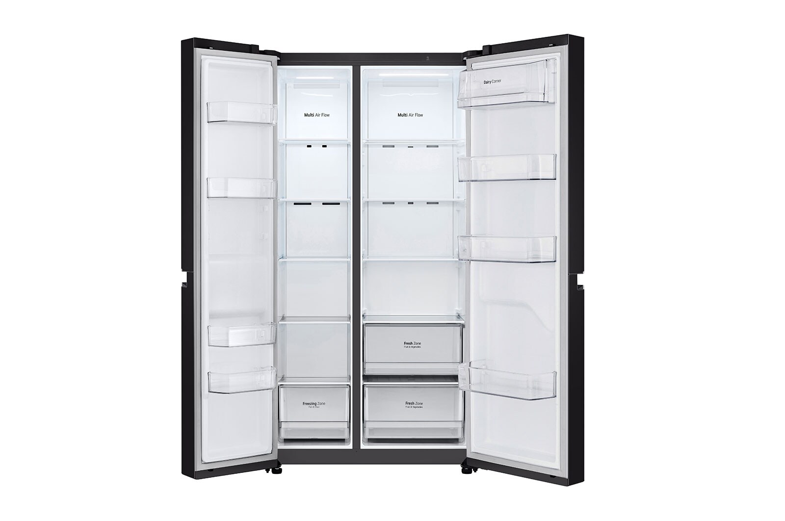 LG Kulkas Side by Side Terbaru Net 643L / Gross 688L dengan Pintu UltraSleek dan Smart Inverter Compressor, GC-B257JQBK