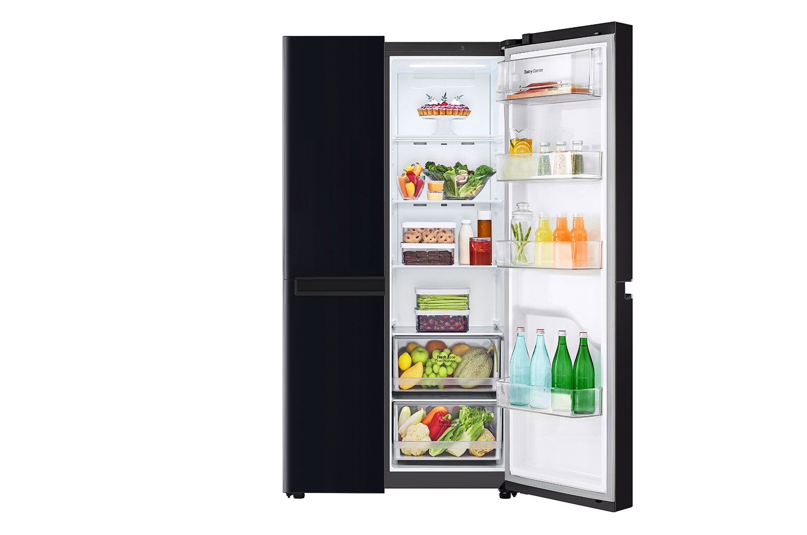 LG Kulkas Side by Side Terbaru Net 643L / Gross 688L dengan Pintu UltraSleek dan Smart Inverter Compressor, GC-B257JQBK
