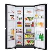 LG Kulkas Side by Side Terbaru Net 643L / Gross 688L dengan Pintu UltraSleek dan Smart Inverter Compressor, GC-B257JQBK