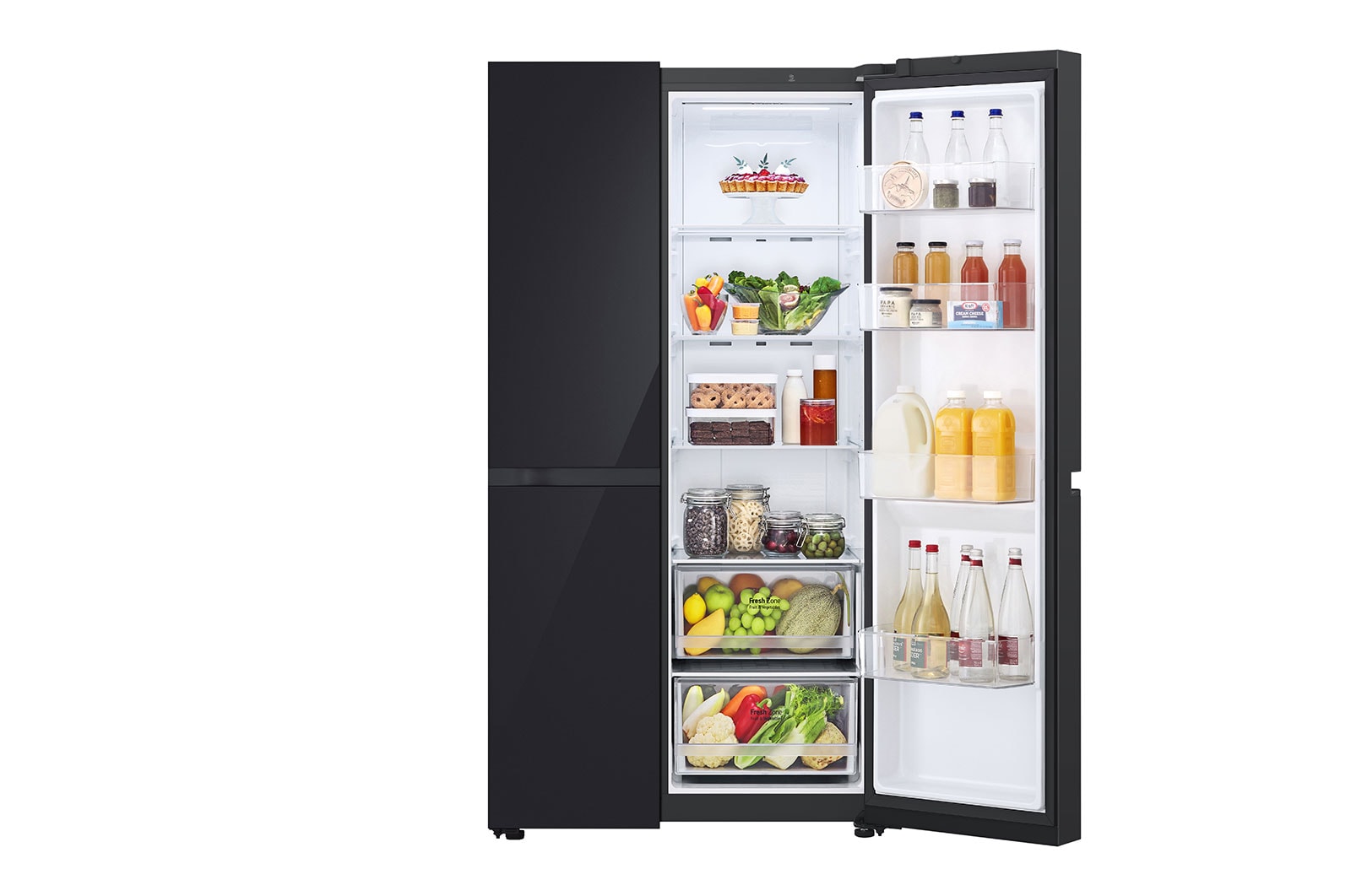 LG Kulkas Side by Side Terbaru Net 655L dengan Pintu UltraSleek dan Smart Inverter Compressor, GC-B257SGVL