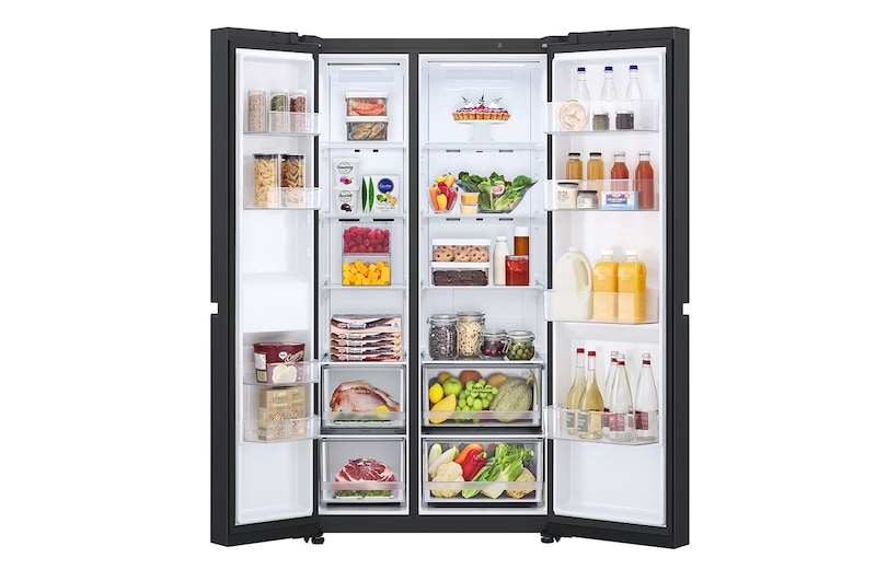 LG Kulkas Side by Side Terbaru Net 655L dengan Pintu UltraSleek dan Smart Inverter Compressor, GC-B257SGVL