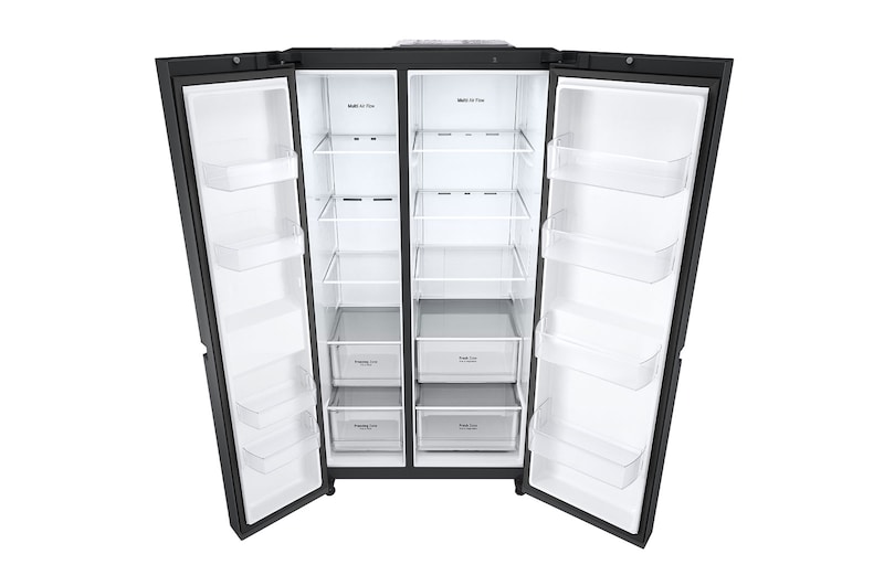 LG Kulkas Side by Side Terbaru Net 655L dengan Pintu UltraSleek dan Smart Inverter Compressor, GC-B257SGVL