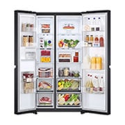 LG Kulkas Side by Side Terbaru Net 647L / Gross 694L dengan Pintu UltraSleek dan Smart Inverter Compressor, GC-B257SQVL