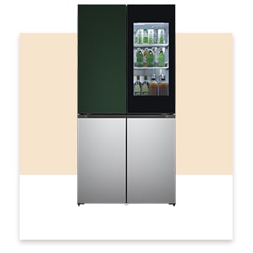 It shows a LG French Door Objet Collection.