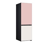 LG Kulkas LG Bottom Freezer Objet Collection, 344L dengan Warna Clay Pink dan Clay Beige, GC-B459QGPB