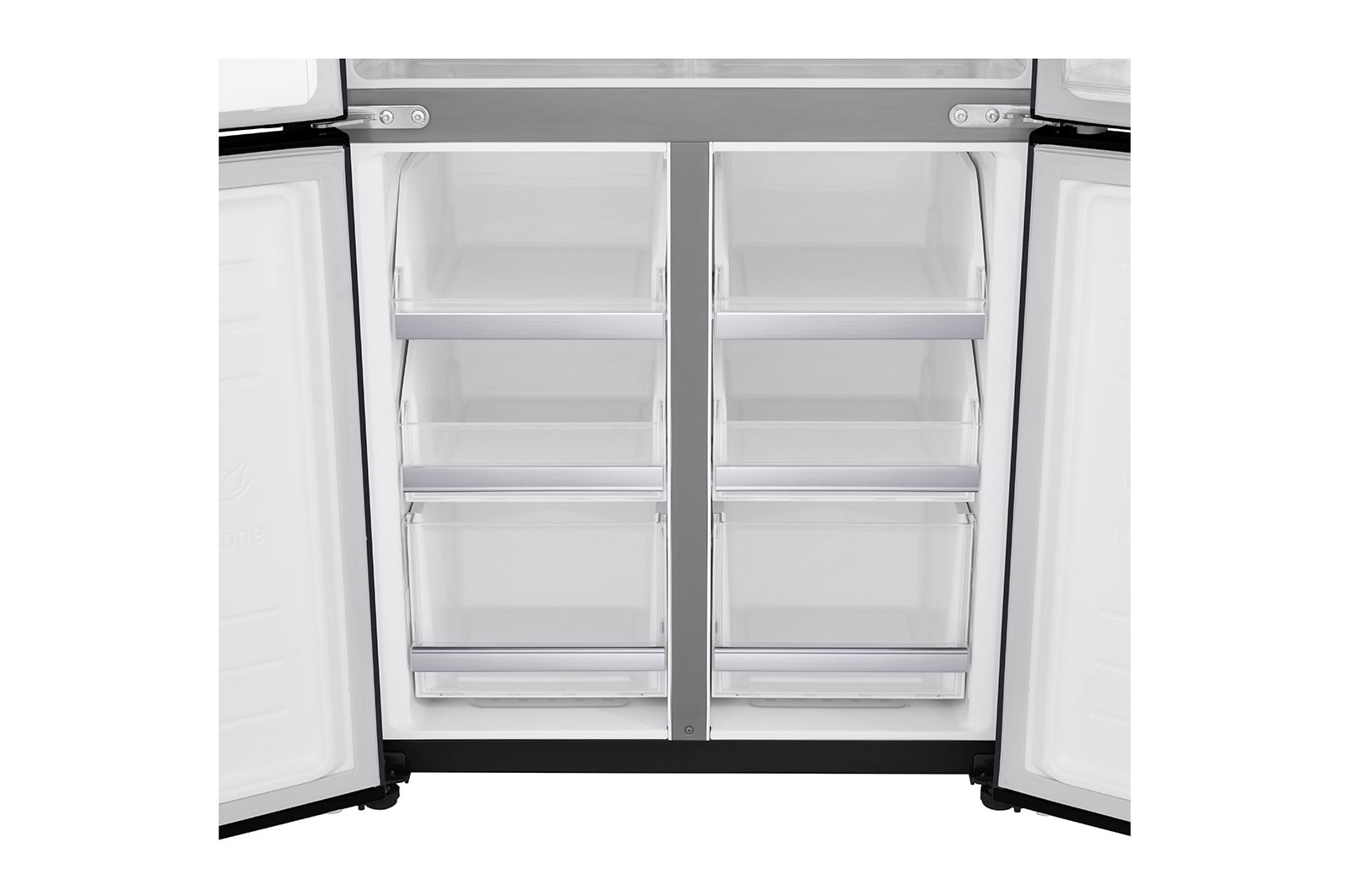 LG Kulkas Side by Side 570L gross /428L nett, Non Plumbing Water & Ice Dispenser UV Nano dengan ThinQ™ - Hitam, GC-L22FTQBL