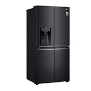LG Kulkas Side by Side 570L gross /428L nett, Non Plumbing Water & Ice Dispenser UV Nano dengan ThinQ™ - Hitam, GC-L22FTQBL