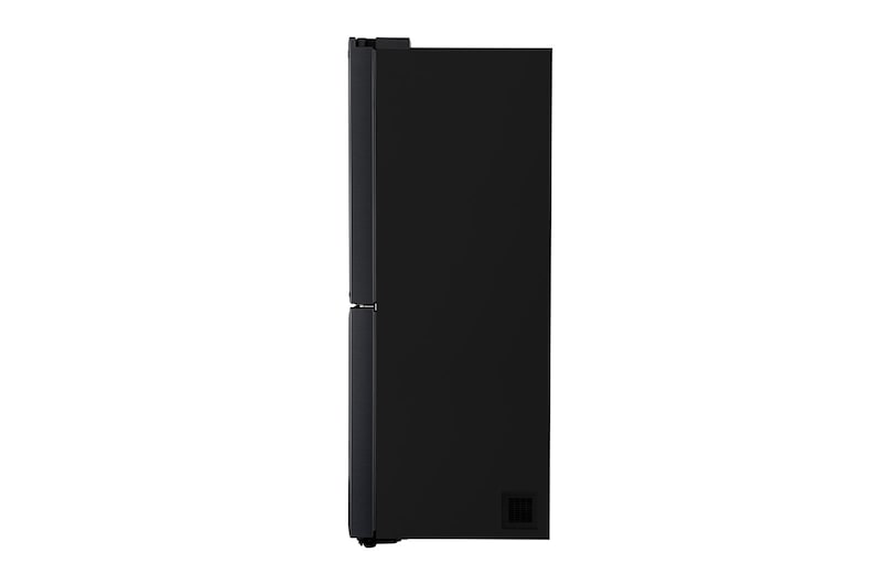 LG Kulkas Side by Side 570L gross /428L nett, Non Plumbing Water & Ice Dispenser UV Nano dengan ThinQ™ - Hitam, GC-L22FTQBL
