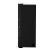 LG Kulkas Side by Side 570L gross /428L nett, Non Plumbing Water & Ice Dispenser UV Nano dengan ThinQ™ - Hitam, GC-L22FTQBL