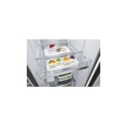 LG 674L / 617L Kulkas Side by Side, GC-L257CQEL