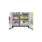 LG 674L / 617L Kulkas Side by Side, GC-L257CQEL