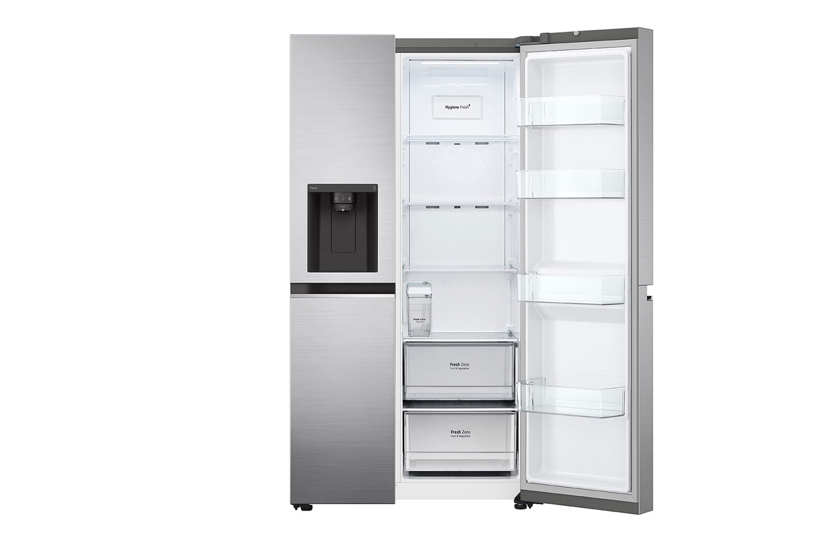LG Kulkas Side by Side Terbaru Net 617L / Gross 674L dengan Pintu UltraSleek dan Smart Inverter Compressor, GC-L257SLNL