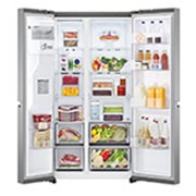 LG Kulkas Side by Side Terbaru Net 617L / Gross 674L dengan Pintu UltraSleek dan Smart Inverter Compressor, GC-L257SLNL