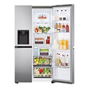 LG Kulkas Side by Side Terbaru Net 617L / Gross 674L dengan Pintu UltraSleek dan Smart Inverter Compressor, GC-L257SLNL