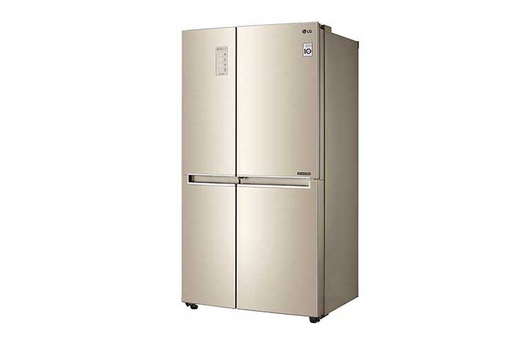 LG Kulkas Side by Side 687L gross / 626L nett Door-in-Door™ Inverter Linear Compressor dan ThinQ™ dengan WiFi - Gold, GC-M247CVBV