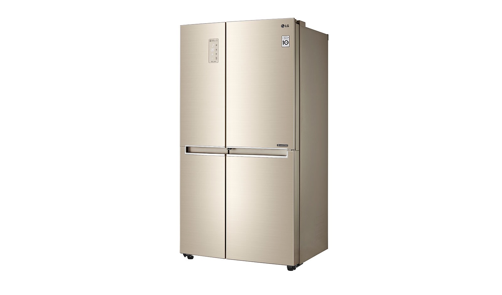 LG Kulkas Side by Side 687L gross / 626L nett Door-in-Door™ Inverter Linear Compressor dan ThinQ™ dengan WiFi - Gold, GC-M247CVBV