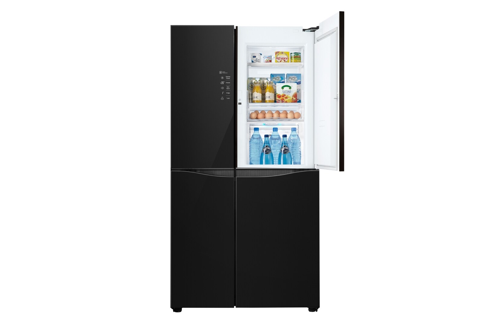 LG Kulkas Side by Side Door-in-Door® 679L gross/ 618L nett Inverter Linear Compressor dengan Hygiene Fresh dan Moist Balance Crisper - Black Glass, GC-M247UGBW