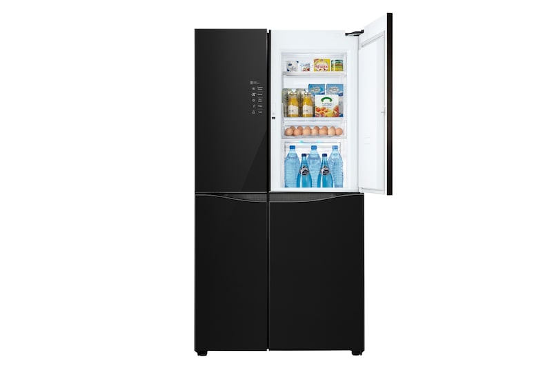 LG Kulkas Side by Side Door-in-Door® 679L gross/ 618L nett Inverter Linear Compressor dengan Hygiene Fresh dan Moist Balance Crisper - Black Glass, GC-M247UGBW