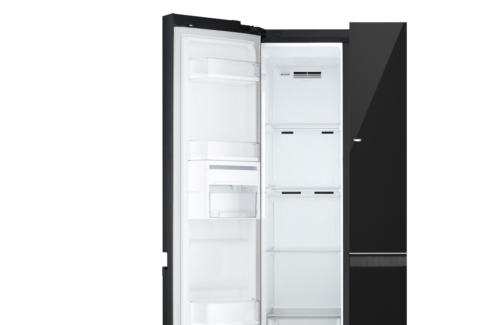 LG Kulkas Side by Side Door-in-Door® 679L gross/ 618L nett Inverter Linear Compressor dengan Hygiene Fresh dan Moist Balance Crisper - Black Glass, GC-M247UGBW