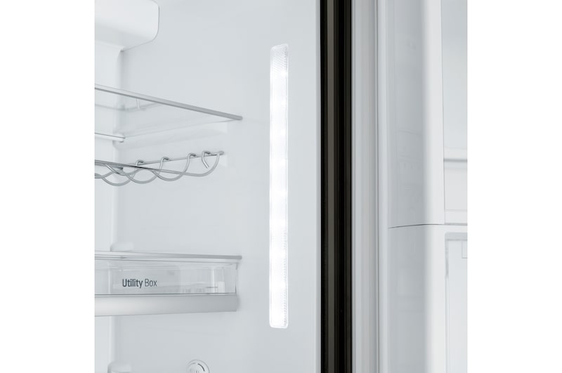 LG Kulkas Side by Side Door-in-Door® 679L gross/ 618L nett Inverter Linear Compressor dengan Hygiene Fresh dan Moist Balance Crisper - Black Glass, GC-M247UGBW
