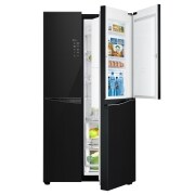 LG Kulkas Side by Side Door-in-Door® 679L gross/ 618L nett Inverter Linear Compressor dengan Hygiene Fresh dan Moist Balance Crisper - Black Glass, GC-M247UGBW