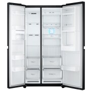 LG Kulkas Side by Side Door-in-Door® 679L gross/ 618L nett Inverter Linear Compressor dengan Hygiene Fresh dan Moist Balance Crisper - Black Glass, GC-M247UGBW