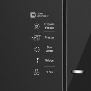 LG Kulkas Side by Side Door-in-Door® 679L gross/ 618L nett Inverter Linear Compressor dengan Hygiene Fresh dan Moist Balance Crisper - Black Glass, GC-M247UGBW