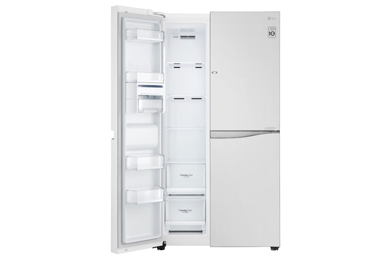 LG Kulkas Side by Side Door-in-Door™ - Linen White Glass, GC-M247UGUW
