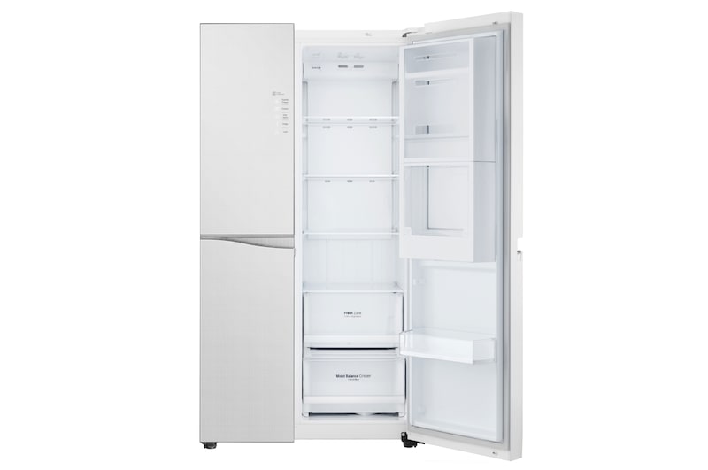 LG Kulkas Side by Side Door-in-Door™ - Linen White Glass, GC-M247UGUW