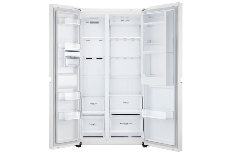 LG Kulkas Side by Side Door-in-Door™ - Linen White Glass, GC-M247UGUW