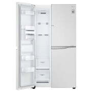 LG Kulkas Side by Side Door-in-Door™ - Linen White Glass, GC-M247UGUW