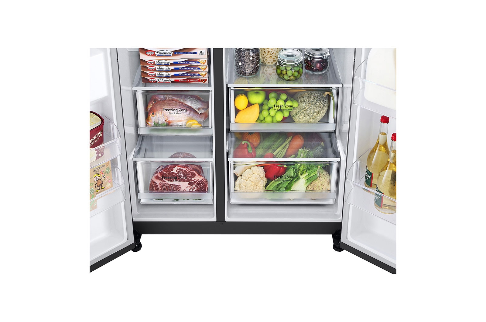 LG Kulkas Side by Side Terbaru Net 647L / Gross 694L dengan Pintu UltraSleek dan Door-in-Door™, GC-M257SQVS