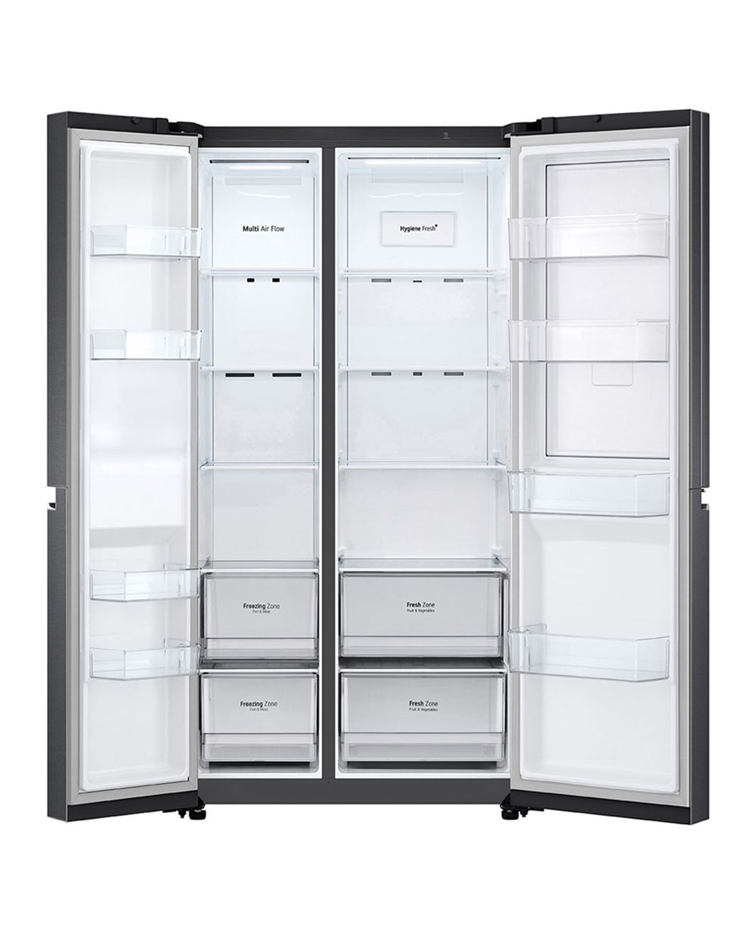 Kulkas Side by Side Terbaru Net 647L / Gross 694L dengan Pintu