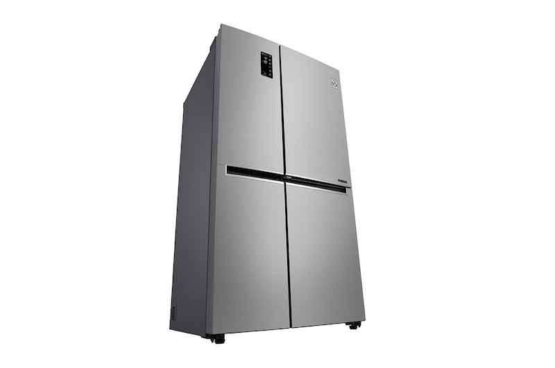 LG Kulkas Side by Side  885L gross /797L nett Door-in-Door™  Inverter Linear Compressor dan Multi Air Flow, ThinQ™ dengan Wi-Fi - Platinum, GC-M297SLGL