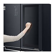 LG Kulkas Multi Door 595L gross / 458L nett Ramping dengan Inverter Linear Compressor, ThinQ™ dengan WiFi - Hitam Matte, GC-Q22FTQEB