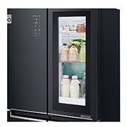 LG Kulkas Multi Door 595L gross / 458L nett Ramping dengan Inverter Linear Compressor, ThinQ™ dengan WiFi - Hitam Matte, GC-Q22FTQEB