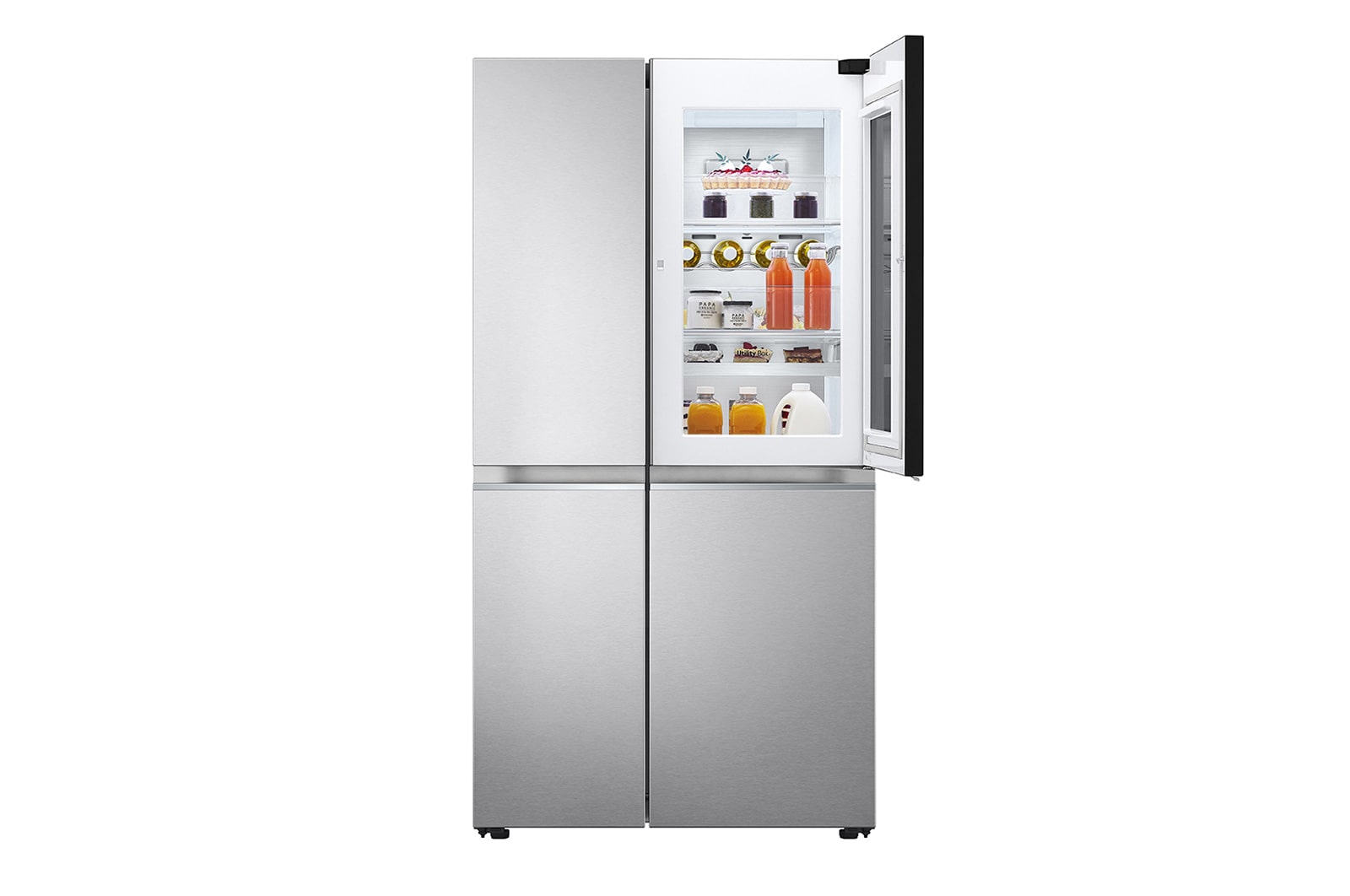 LG Kulkas InstaView Door-in-Door™ Terbaru Nett 647L / Gross 694L dengan LinearCooling dan ThinQ™, GC-Q257CSFS