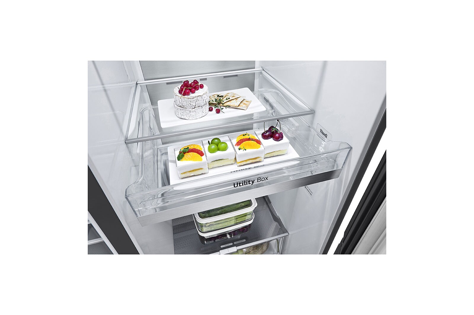 LG Kulkas InstaView Door-in-Door™ Terbaru Net 617L / Gross 674L dengan UVnano™ dan ThinQ™, GC-X257CQES