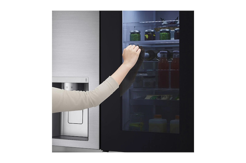 LG 674L / 617L Kulkas InstaView™ Side by Side, GC-X257CSEW
