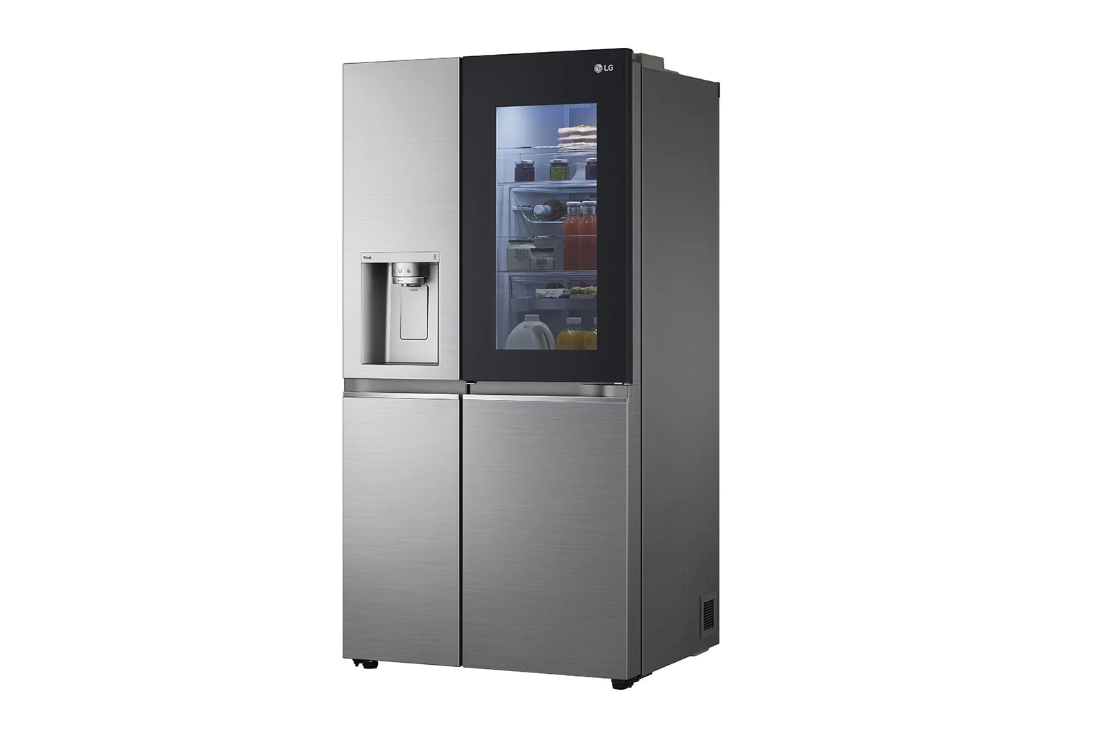LG 674L / 617L Kulkas InstaView™ Side by Side, GC-X257CSEW