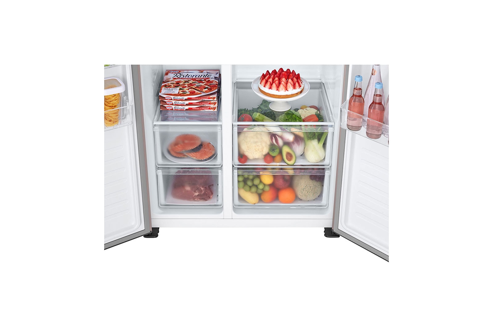LG 566L / 509L Kulkas Side by Side, GCFB507PGAM