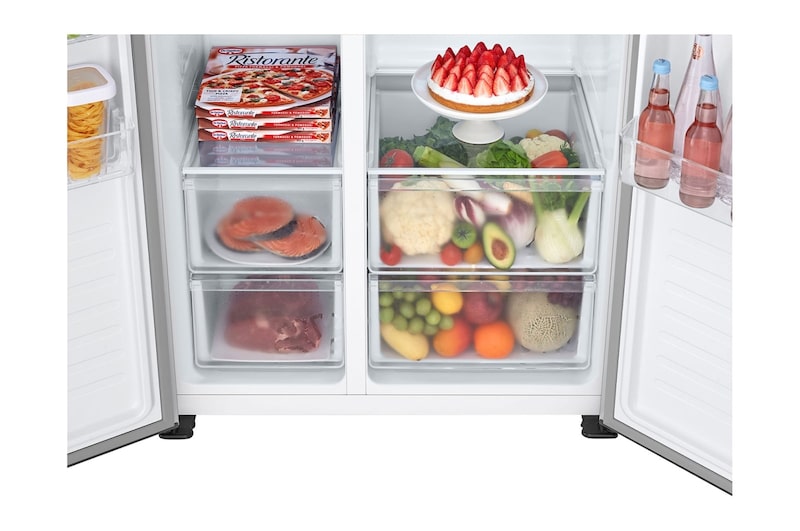 LG 566L / 509L Kulkas Side by Side, GCFB507PQAM