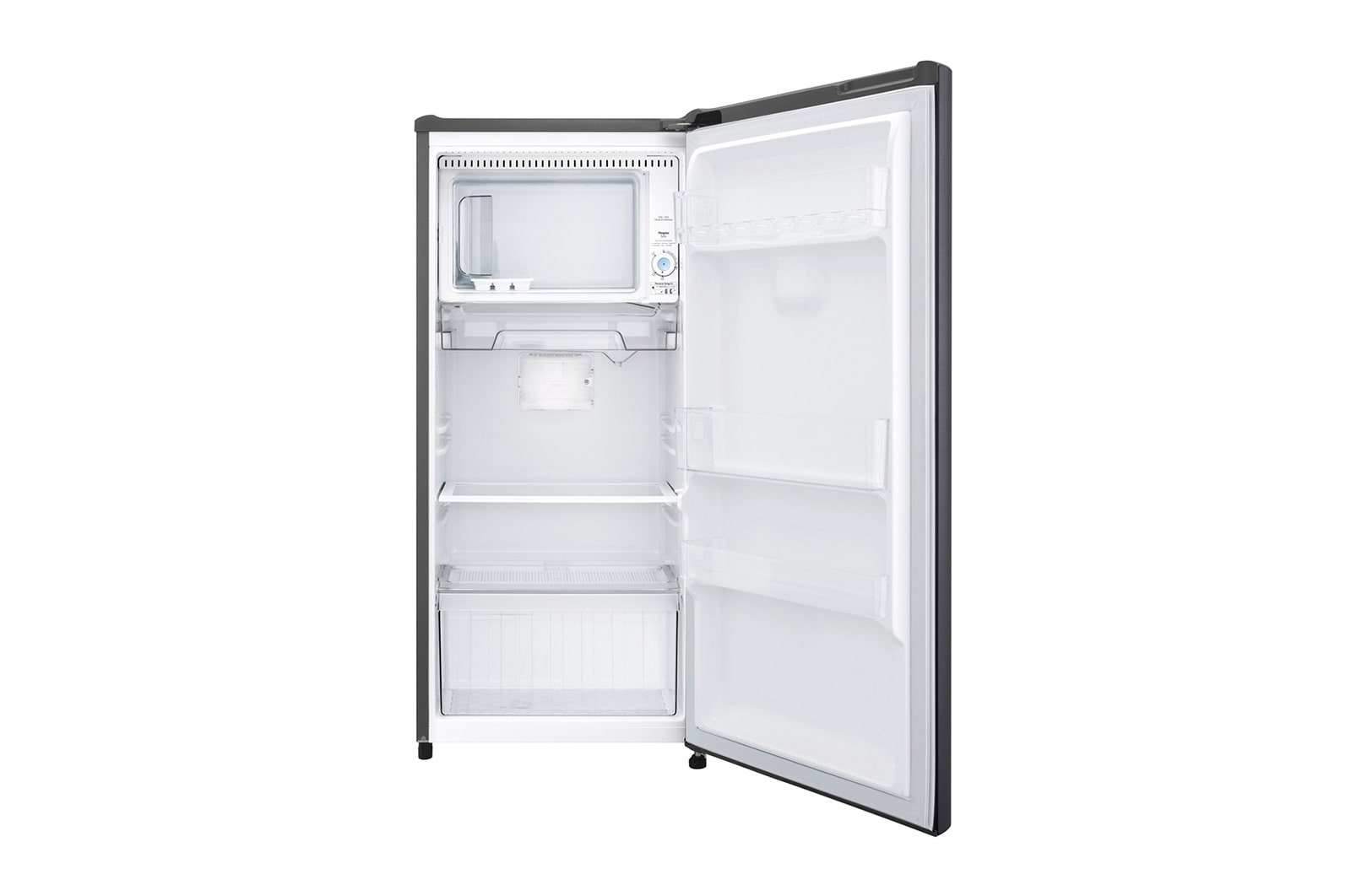 LG Kukas 1 Pintu 169L gross/ 164L nett dengan kotak buah dan sayuran yang lebih besar - Dark Graphite Steel, GN-201CK