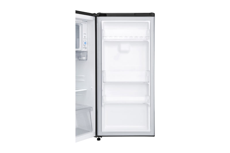 LG Kukas 1 Pintu 169L gross/ 164L nett dengan kotak buah dan sayuran yang lebih besar - Dark Graphite Steel, GN-201CK